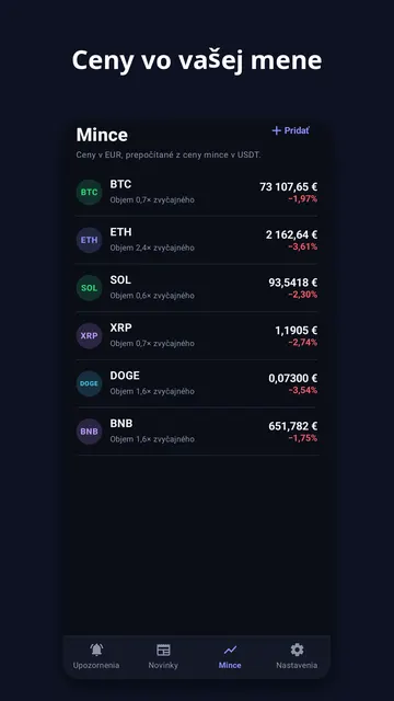 Coinchime – snímka obrazovky 3