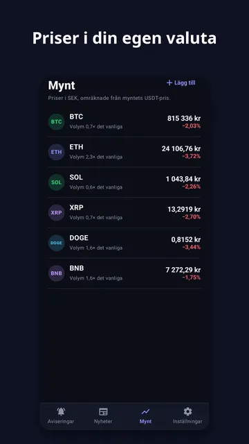 Coinchime skärmbild 3