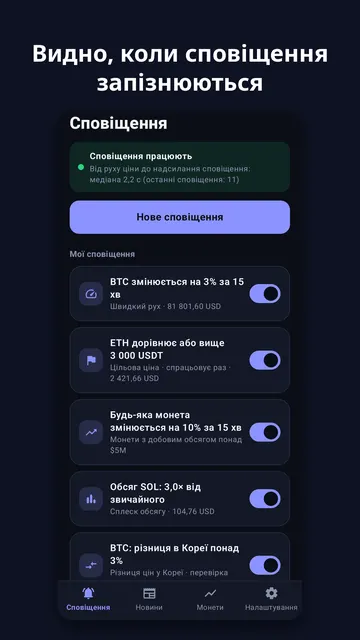 Coinchime: знімок екрана 1