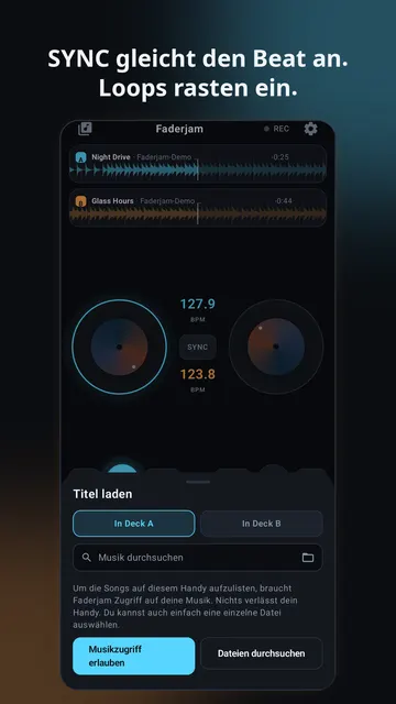 Faderjam Screenshot 2