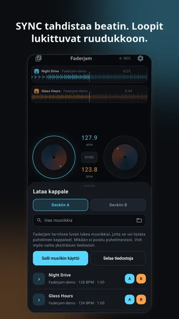 Faderjam kuvakaappaus 2