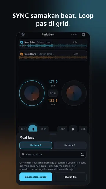 Tangkapan layar Faderjam 2