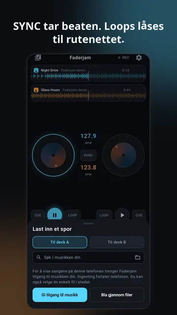 Faderjam skjermbilde 2