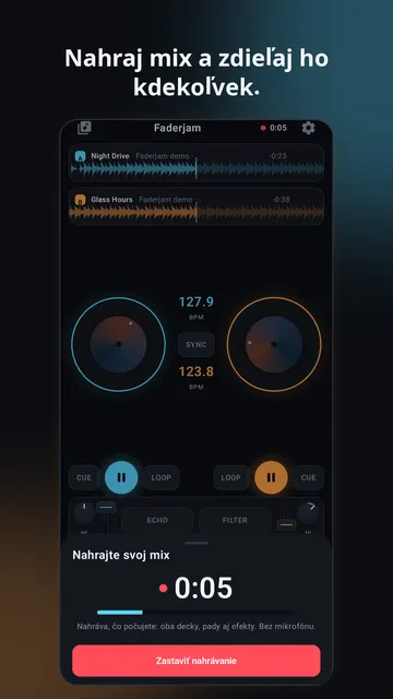 Faderjam – snímka obrazovky 4