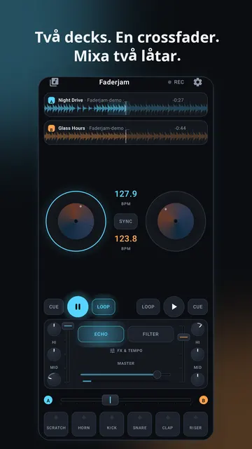 Faderjam skärmbild 1