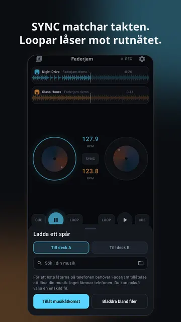 Faderjam skärmbild 2