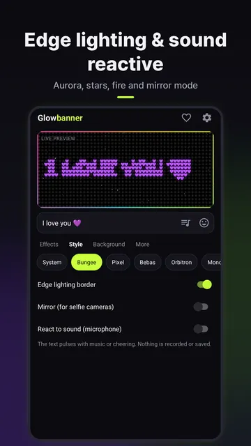 Glowbanner screenshot 4