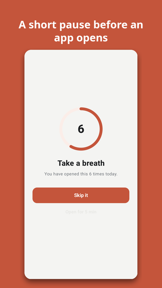 A short pause before an app opens