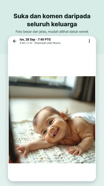 Tangkapan skrin Swaddlebook 3
