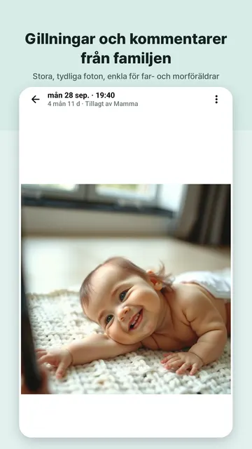 Swaddlebook skärmbild 3