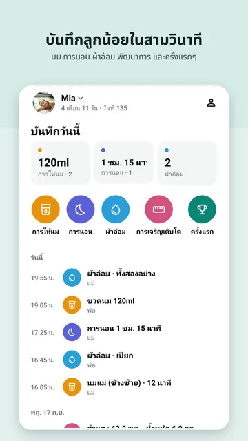 ภาพหน้าจอ Swaddlebook 4
