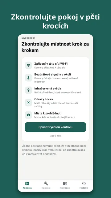 Sweepnook – snímek obrazovky 1