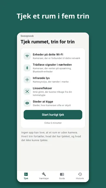 Sweepnook skærmbillede 1