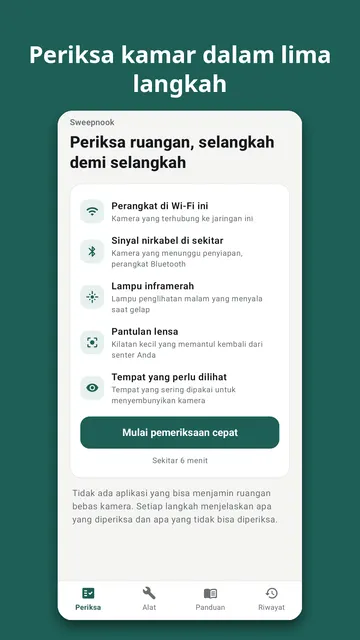 Tangkapan layar Sweepnook 1