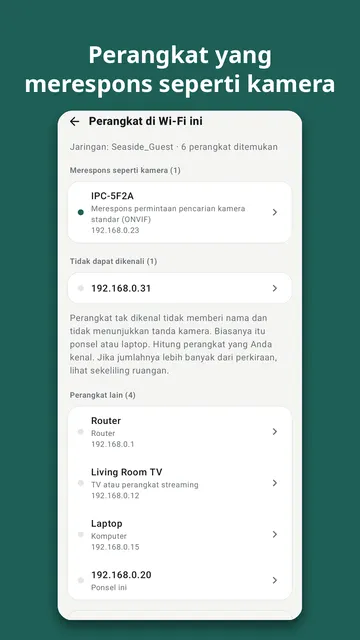Tangkapan layar Sweepnook 2