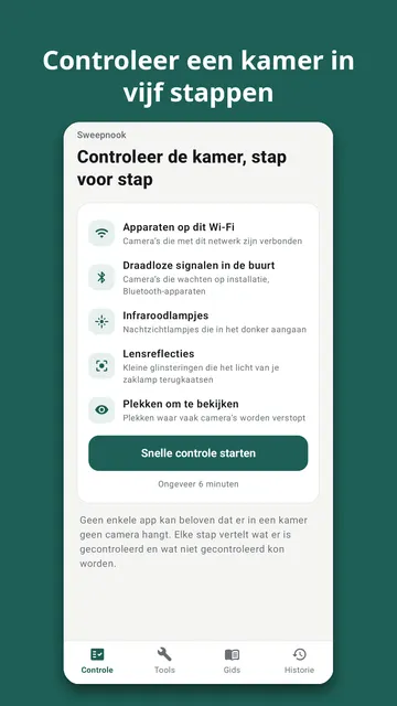 Sweepnook schermafbeelding 1