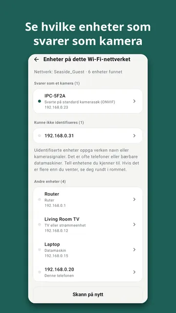 Sweepnook skjermbilde 2