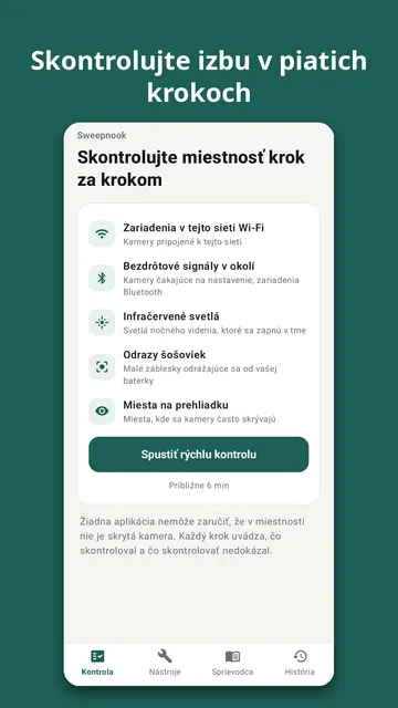Sweepnook – snímka obrazovky 1