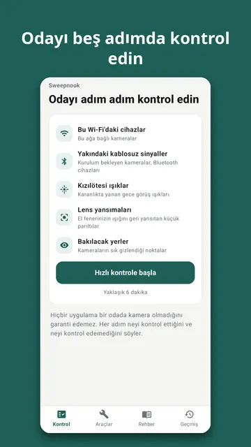 Sweepnook ekran görüntüsü 1