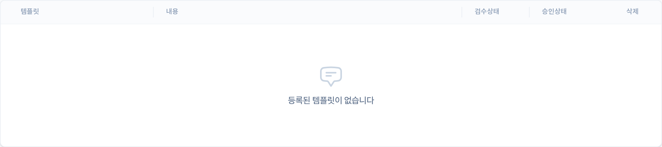 카카오알림톡 템플릿 목록 (solapi 탭)