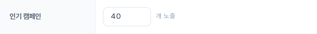 체험단 페이지 인기 캠페인 — N개 노출